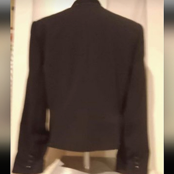 Lauren Taylor - Black Zip Up, Embroidered Design Evening Jacket, Sz 12 - Picture 3 of 4